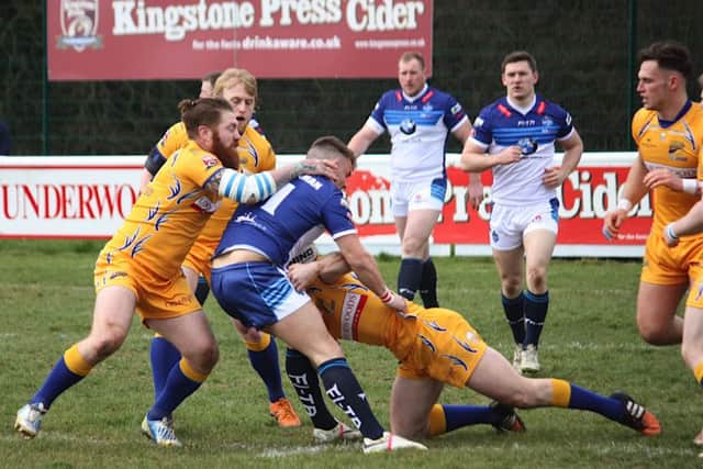 Match action from Hemel Stags' defeat to York. Picture (c) Kevin Read