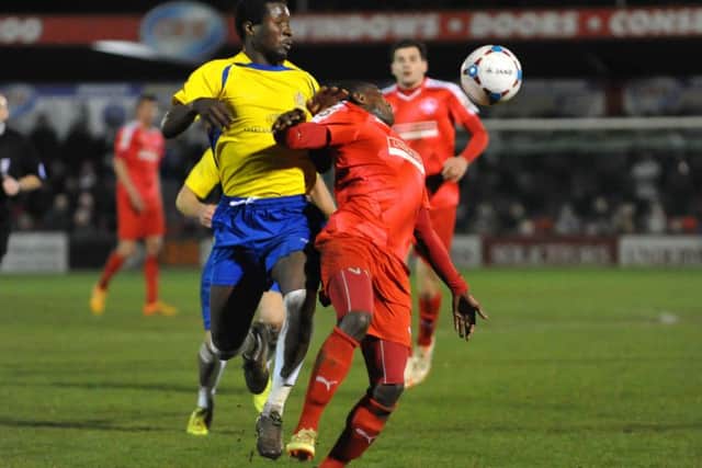 Ibra Sekajja netted Hemel's first goal. Picture (c) Terry Rickeard