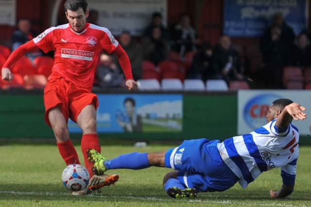 Graeme Montgomery was on target for Hemel against Oxford City. Picture (c) Terry Rickeard