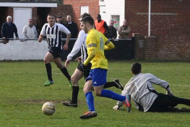 Alex Campana was on target for Berkhamsted. Picture (c) Ray Canham