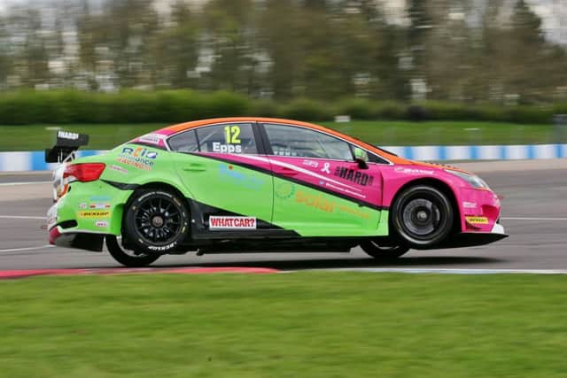 Michael Epps picked up his first British Touring Car Championship points of the season with a battling display at Donington Park. Picture (c) Darren Hurrell
