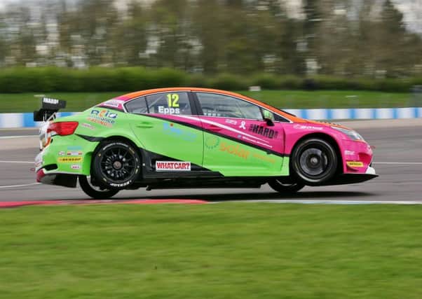 Michael Epps picked up his first British Touring Car Championship points of the season with a battling display at Donington Park. Picture (c) Darren Hurrell