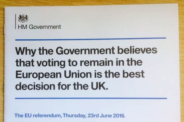 The leaflet in question