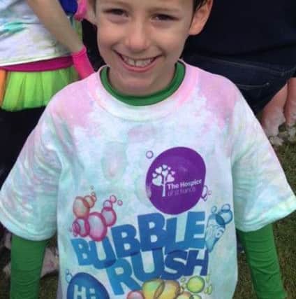 Lots of D&T club members and their families visited Gadebridge Park for the 5k Bubble Rush