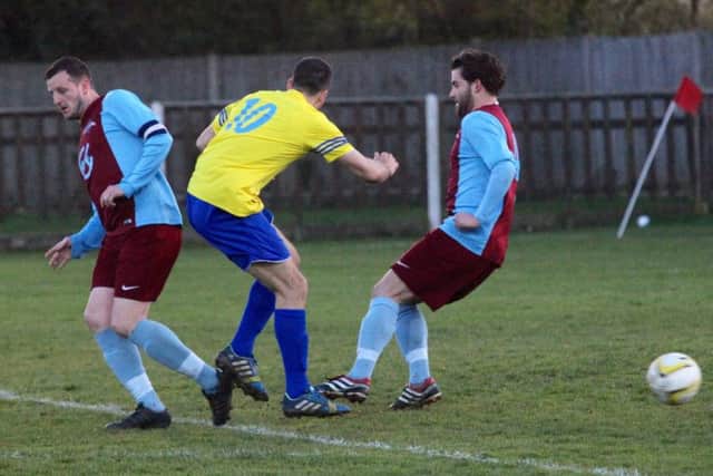 Match action from Berkhamsted's cup final defeat to Welwyn. Picture (c) Ray Canham