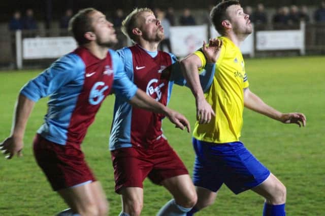 Match action from Berkhamsted's cup final defeat to Welwyn. Picture (c) Ray Canham
