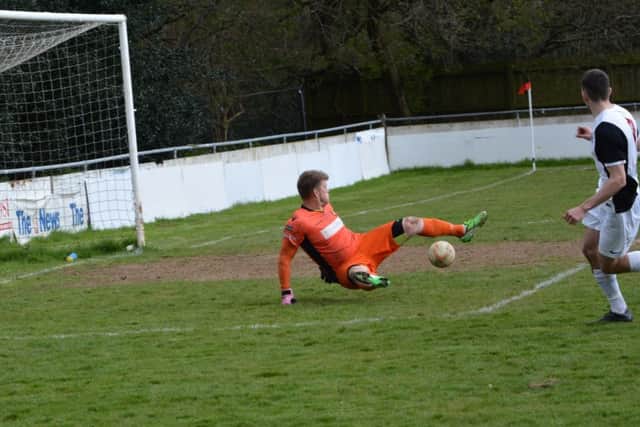 Mitchell Weiss got the all-important goal for Kings Langley. Picture (c) Chris Riddell