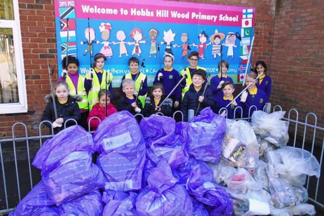 Children at Hobbs Hill Wood Primary School Clean for the Queen