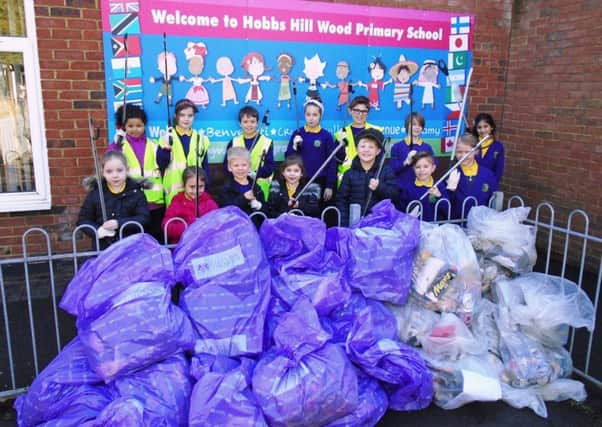 Children at Hobbs Hill Wood Primary School Clean for the Queen