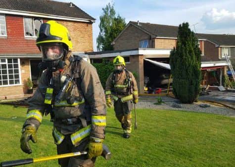 Herts Fire tweeted this photo from the scene