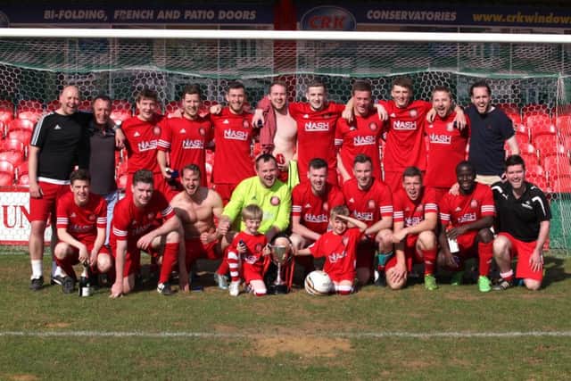 Flaunden were victorious against Everett Rovers in the BSFL Steve Norwood Challenge Cup final. Picture (c) Ray Canham