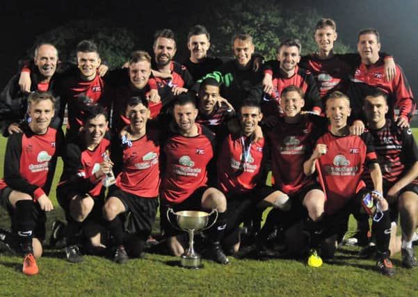 The Tring Athletic players were all smiles after winning the St Marys Cup. Picture (c) Colin Sturges