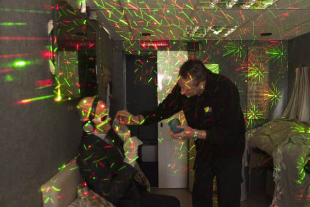 CEO of B&M Care Ian Sloan takes part in the Virtual Dementia Tour