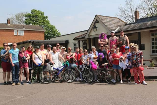 The cycle ride for Billy's Wish, in memory of Scott Stone