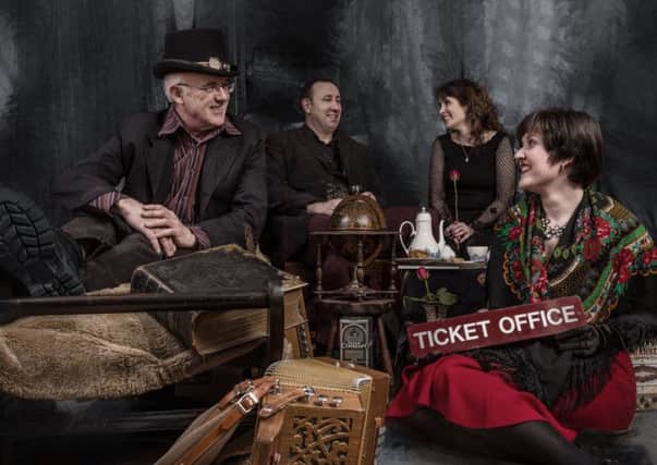 Daria, far right, and her band, KARA