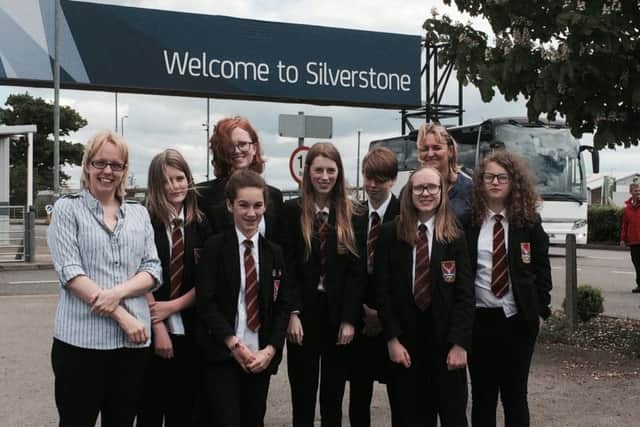 Tring School students at Silverstone