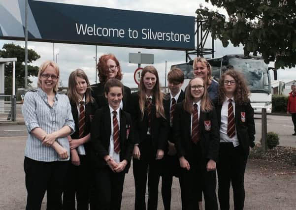 Tring School students at Silverstone