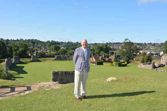 John Waller photographed at Berkhamsted Castle. Photo: Sam Pearce