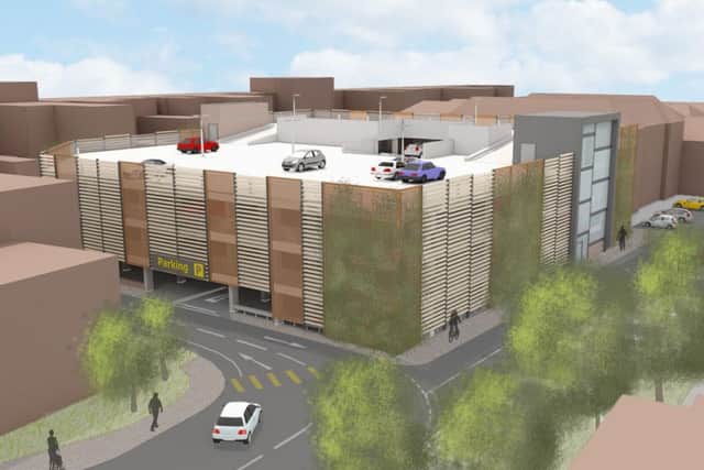 An artist's impression of the proposed multi-storey car park in Lower Kings Road, Berkhamsted