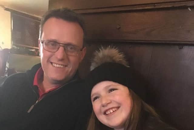 Fraser Welling with step-daughter Ella, 11