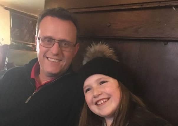 Fraser Welling with step-daughter Ella, 11