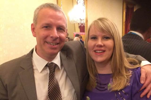 Nic Cruwys with wife Jodie