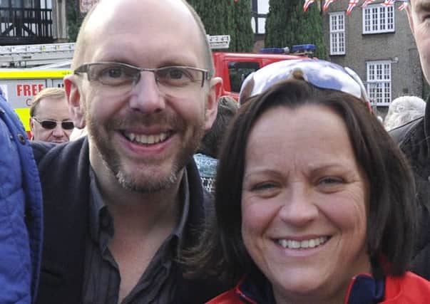 Martine Wiltshire with husband Nick