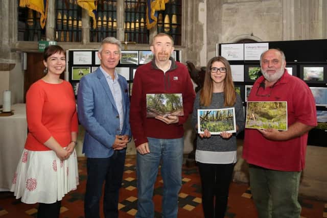 From left, Steffi Buse from Tring Together, David Cook from Cook Partnership (sponsors), Steve Kitchener, Juliette Lemaigre and overall winner Christopher Beddall