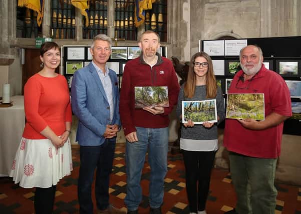 From left, Steffi Buse from Tring Together, David Cook from Cook Partnership (sponsors), Steve Kitchener, Juliette Lemaigre and overall winner Christopher Beddall