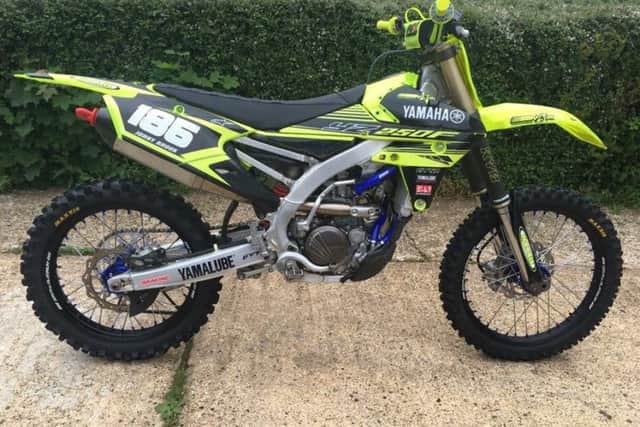 The stolen dirt bike