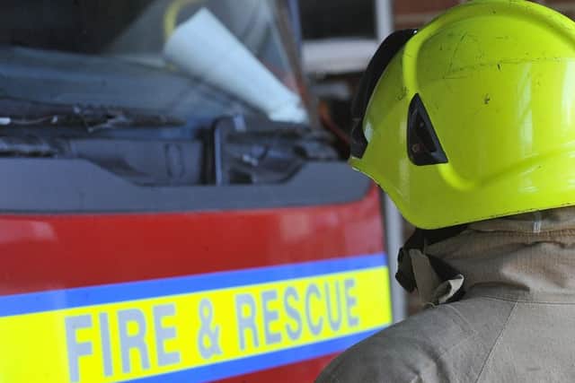 Fire crews battled to bring the fire under control