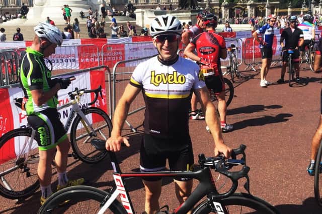 Matt Earles at the London-Surrey 100.