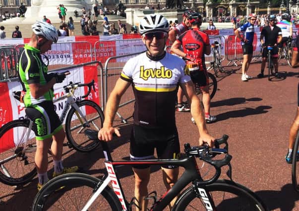 Matt Earles at the London-Surrey 100.