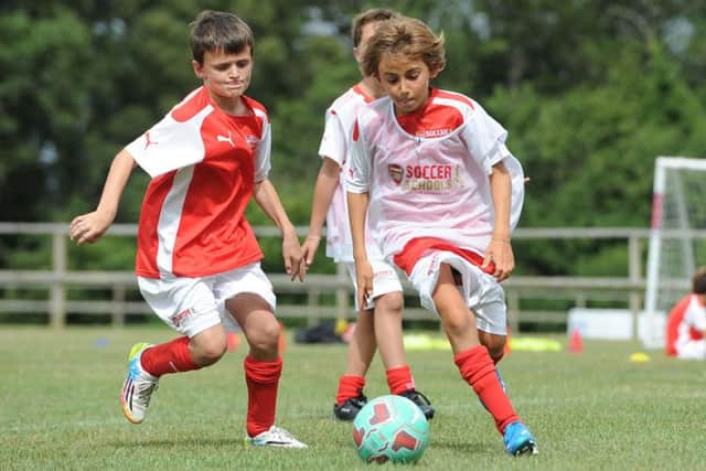Football fun at Arsenal Summer School