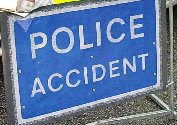 Police accident sign