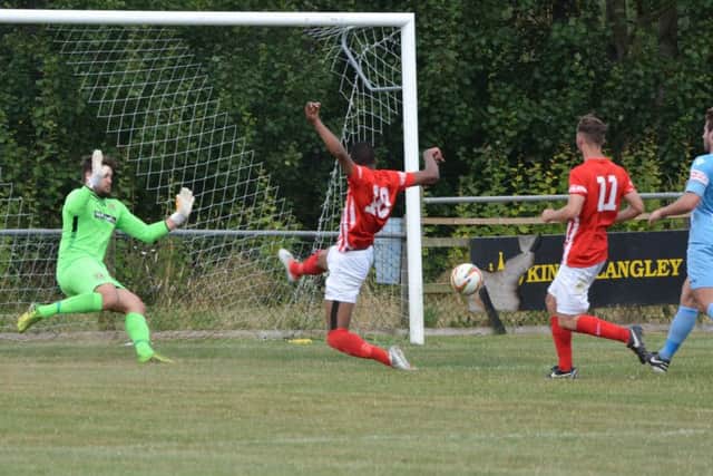 Immanuelson Duko for Kings Langley. Picture: Chris Riddell.