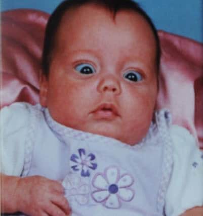 Bronwyn's daughter Roxy as a baby