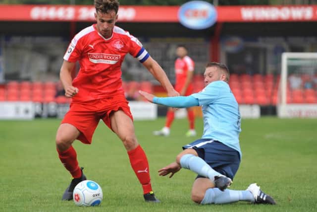 Hemel scorer Sam Corcoran. Picture: Terry Rickeard.