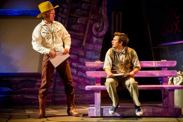 Rhydian Roberts as Patrick and Sam Lupton as Seymour in Little Shop of Horrors. Photo by Matt Martin.