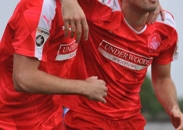 Celebrations as Hemel win on Saturday. Picture: Terry Rickeard
