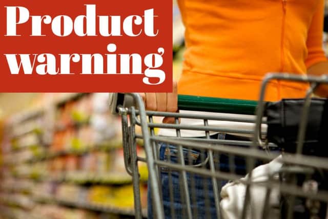 Product warning