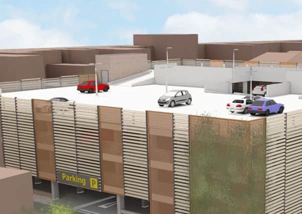 An artist's impression of the proposed multi-storey car park in Lower Kings Road, Berkhamsted PNL-150812-144942001