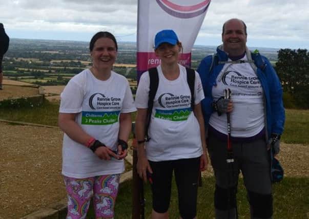 Hastoe Nordic walkers on Coombe Hill