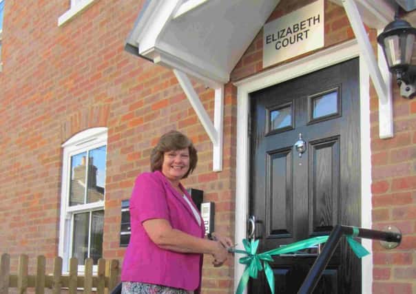 Councillor Margaret Griffiths opens new homes in Tring