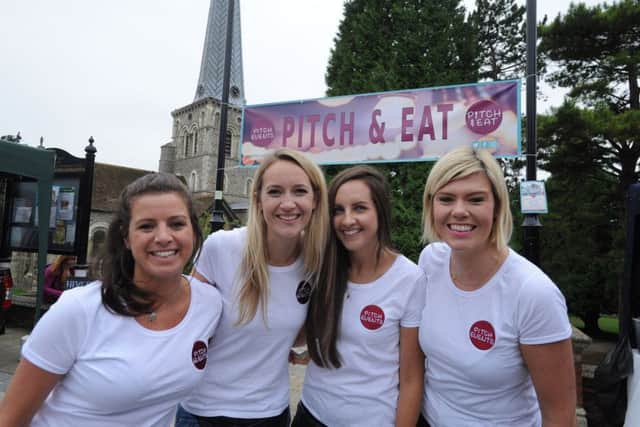 Pitch and Eat team, form left, Anna, Sophie,Katy and Vicky