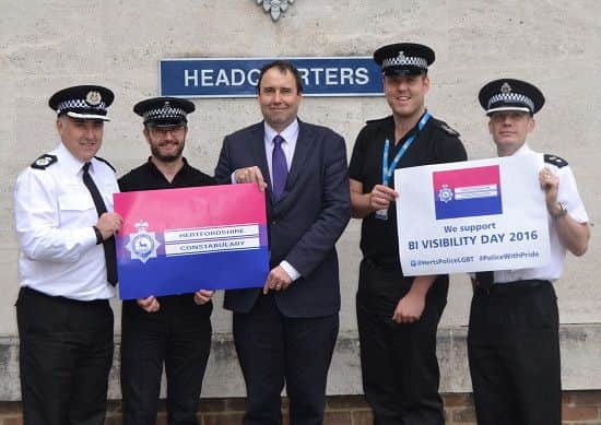 Herts Police Bi Visibility Day 2016