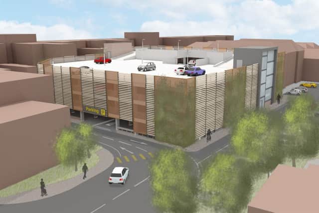 An artist's impression of the proposed multi-storey car park in Lower Kings Road