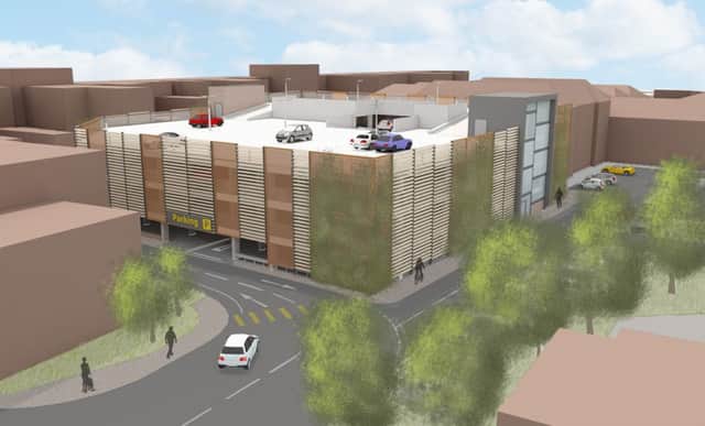 An artist's impression of the proposed multi-storey car park in Lower Kings Road