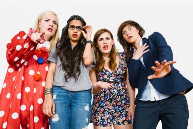 Polly Taylor, second from right, and the cast of Unplanned Parenthood The Movie