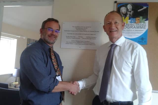 Councillor Richard Roberts and William Allen